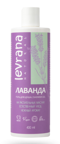 Levrana гель для душа, гель, 400 мл, 1 шт, лаванда фото