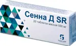 Сенна Д SR, 550 мг, таблетки, 20 шт. фото