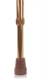 Трость телескопическая металлическая с закругленной рукояткой с мягким покрытием AMCC31 BR, 1 шт, бронзового цвета фото 3
