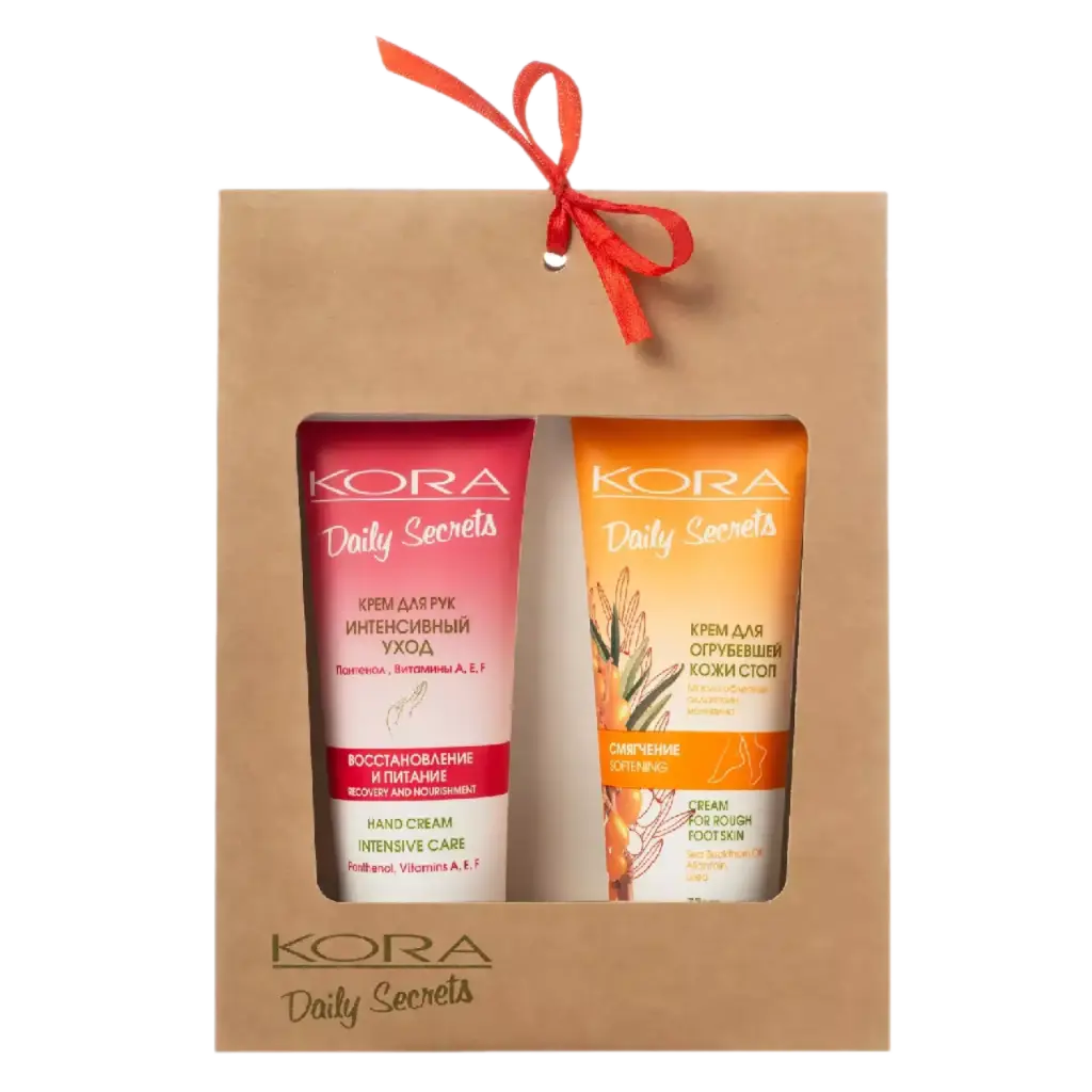 Kora подарочный набор интенсивный уход для рук и ног, набор, 1 шт. фото