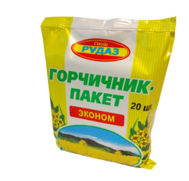 Горчичник-пакет  Эконом, порошок для наружного применения, 3.3 г, 20 шт. фото