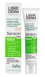 Librederm Серацин Дуо крем-гель корректирующий тонирующий светло-бежевый тон, крем для лица, 40 мл, 1 шт. фото 3