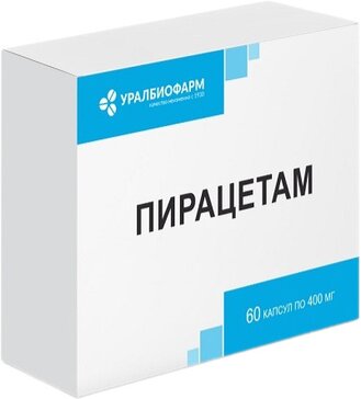 Пирацетам, 400 мг, капсулы, 60 шт. фото