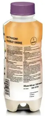 Нутрикомп Файбер Ликвид, смесь для энтерального питания, 500 мл, 1 шт, нейтральный фото