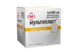 Мультипласт лейкопластырь фиксирующий, 4 см х 500 см, пластырь медицинский, 1 шт, белого цвета, тканевая основа фото 2