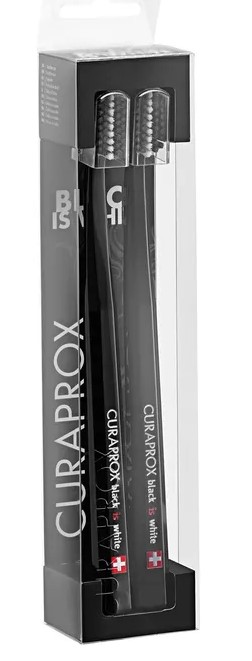 Curaprox Ultrasoft Black Is White CS 5460 Набор зубных щеток, 2 шт, черного цвета фото