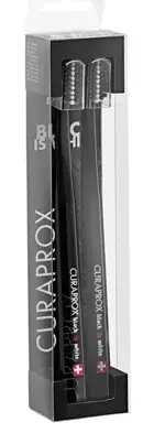 Curaprox Ultrasoft Black Is White CS 5460 Набор зубных щеток, 2 шт, черного цвета фото