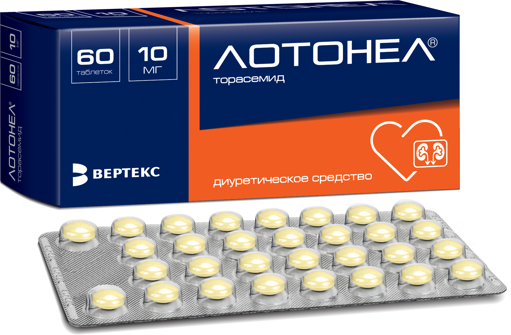 Лотонел, 10 мг, таблетки, 60 шт. фото