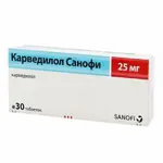 Карведилол Санофи, 25 мг, таблетки, 30 шт. фото