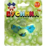 Бусинка Пустышка силиконовая ортодонтическая с фигурным прикусом, 1 шт, цвет в ассортименте, 0-3 мес, арт. 417 фото