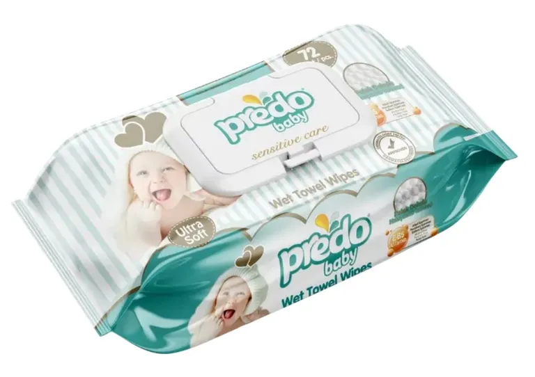 Predo Baby Салфетки влажные детские, салфетки влажные, 72 шт. фото