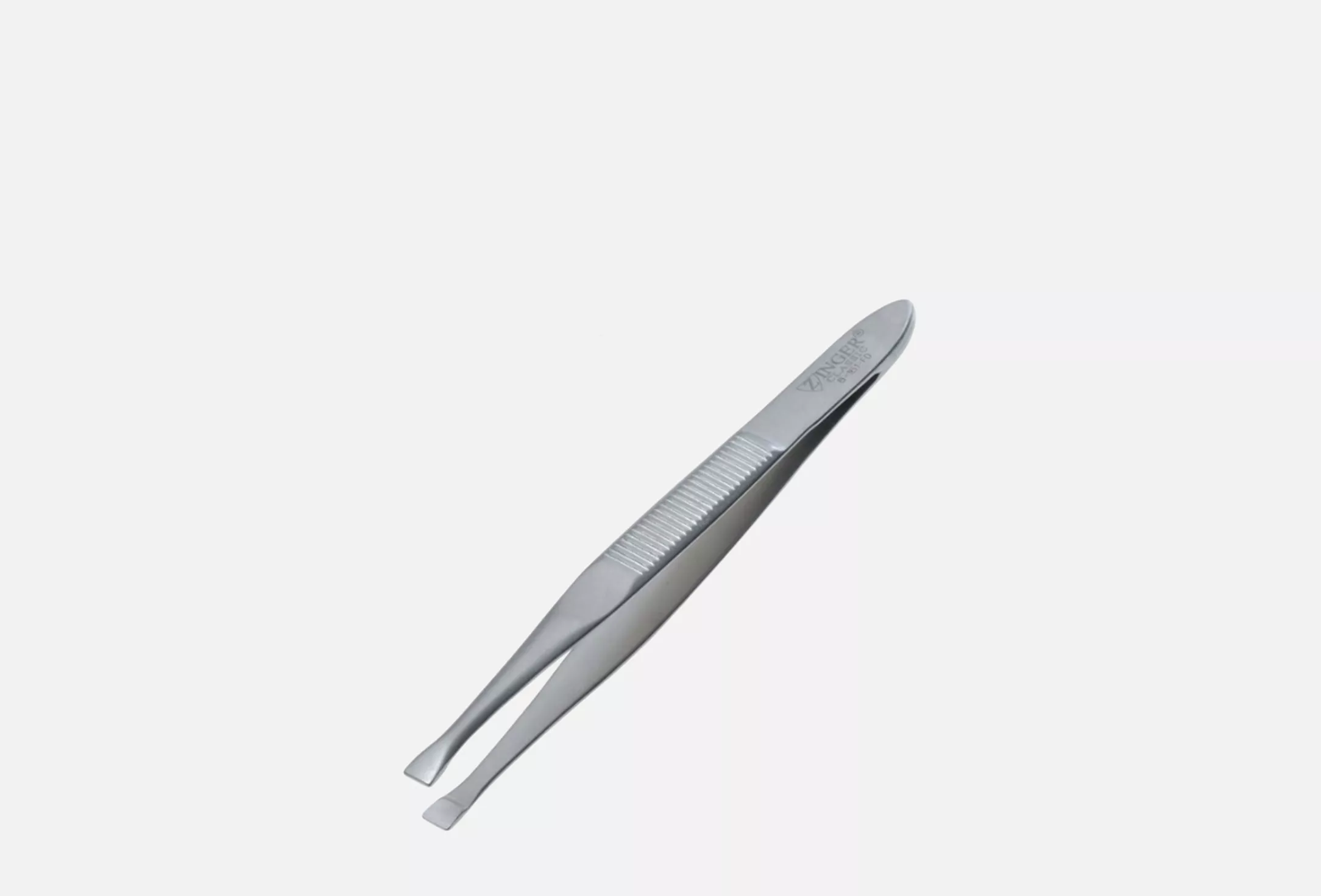 Zinger Пинцет для бровей прямой, 1 шт, арт. B-161-FD фото