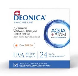 Deonica крем дневной увлажняющий, крем для лица, 50 мл, 1 шт, SPF 30 фото