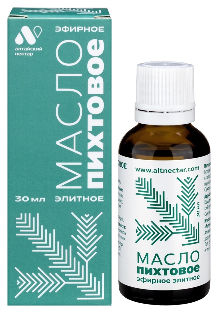 Алтайский нектар Масло эфирное пихтовое, масло косметическое, 30 мл, 1 шт. фото