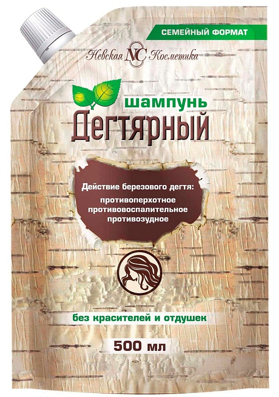 Невская Косметика Шампунь для волос Дегтярный, шампунь, 500 мл, 1 шт. фото