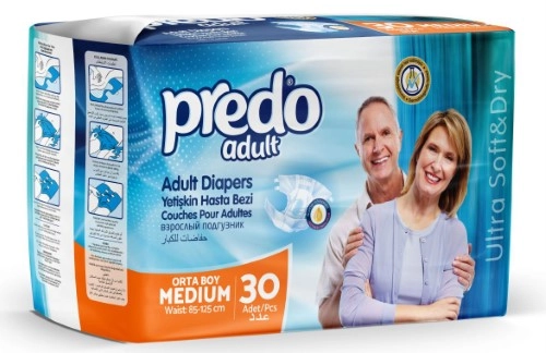 Predo Adult Подгузники для взрослых, M, 30 шт, 85-125 см фото