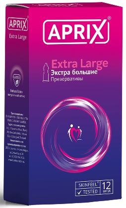 Aprix Extra Large презервативы, презерватив, 12 шт, увеличенного размера фото