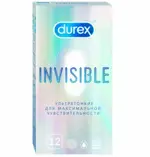 Durex Invisible, презервативы, 12 шт, ультратонкие фото