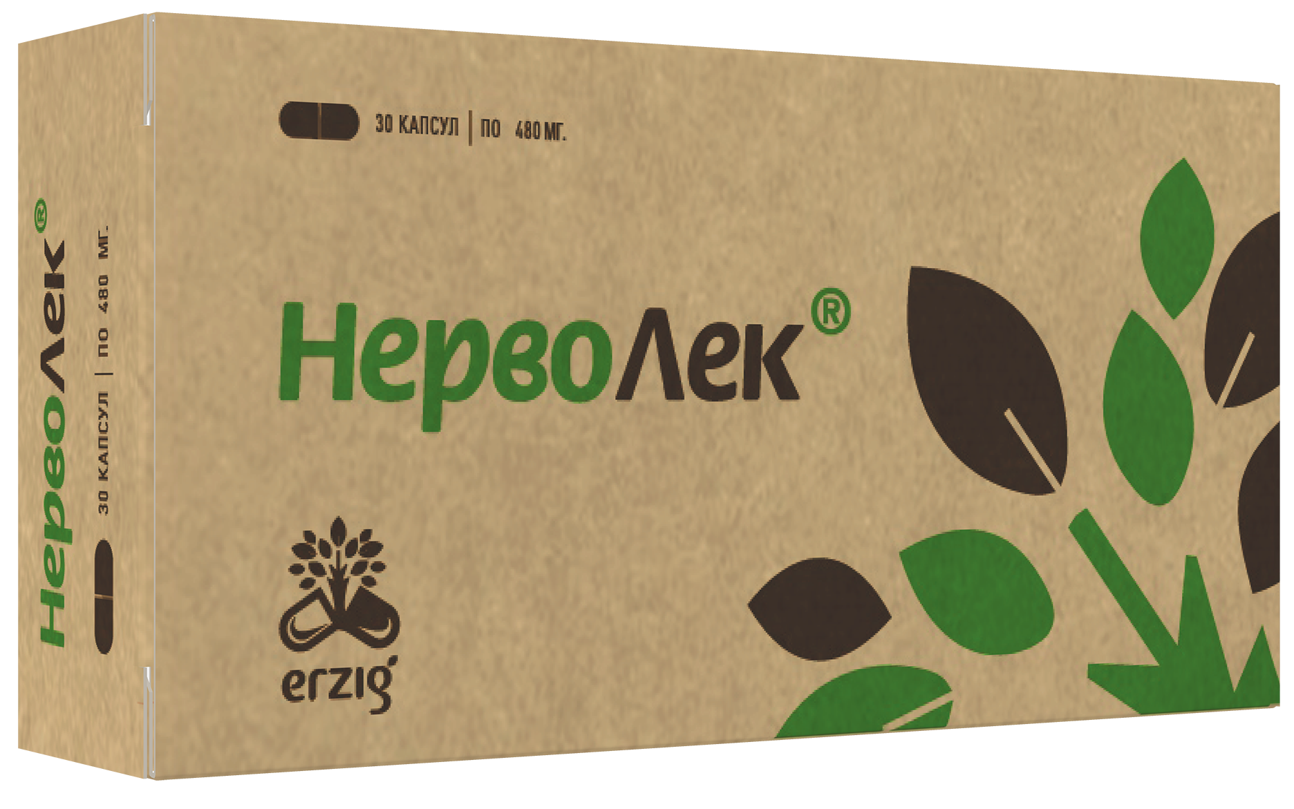 НервоЛек, 480 мг, капсулы, 30 шт. фото
