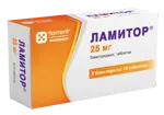 Ламитор, 25 мг, таблетки, 30 шт. фото