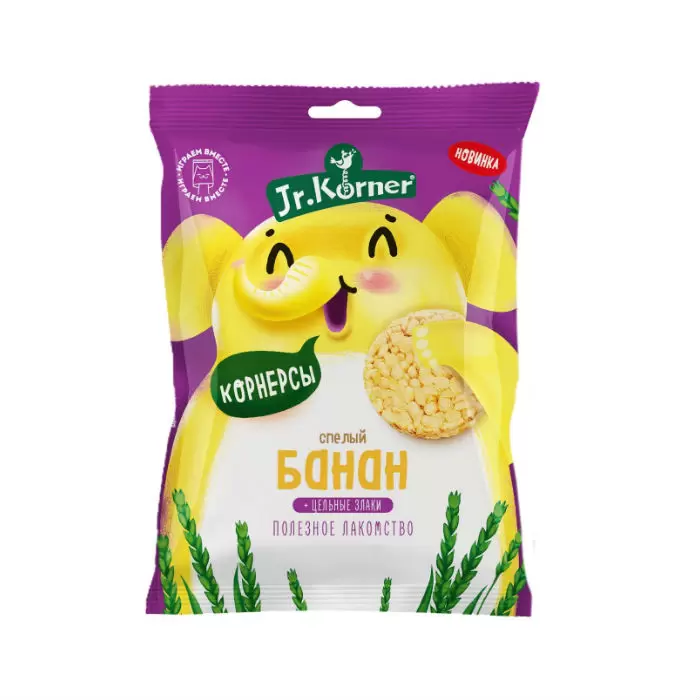Доктор Кернер Хлебцы мини рисовые, хлебцы, 30г, 1 шт, банан фото