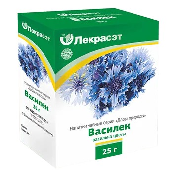 Дары Природы Чайный напиток Василек цветки, чайный напиток, 25 г, 1 шт. фото