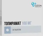 Топирамат, 100 мг, таблетки, покрытые пленочной оболочкой, 30 шт. фото