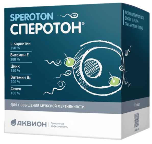 Сперотон, порошок для приготовления раствора для приема внутрь, 5 г, 30 шт. фото