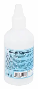 Перекись водорода, 3%, раствор для местного и наружного применения, 100 мл, 1 шт. фото