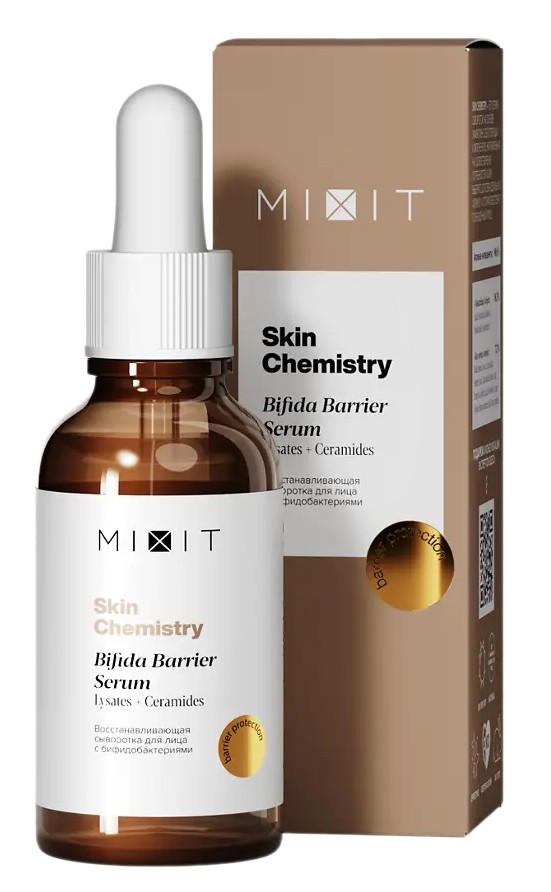 Mixit skin chemistry Сыворотка для лица с бифидобактериями восстанавливающая, сыворотка, 30 мл, 1 шт. фото