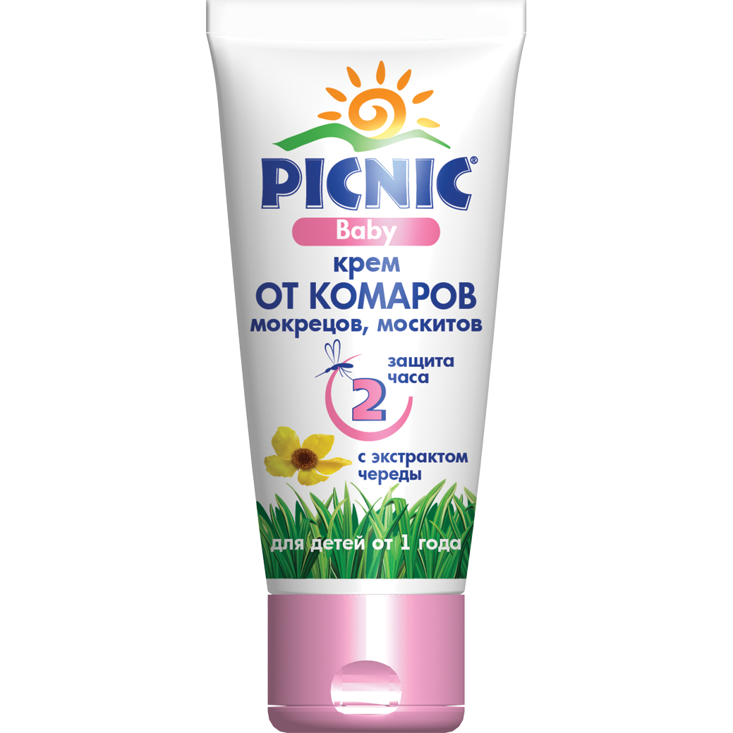 Picnic Baby Крем от комаров, мокрецов, москитов, крем, 40 мл, 1 шт. фото
