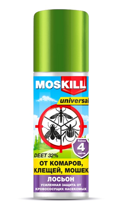 Москилл Универсал лосьон от комаров и клещей, лосьон, 100 мл, 1 шт. фото