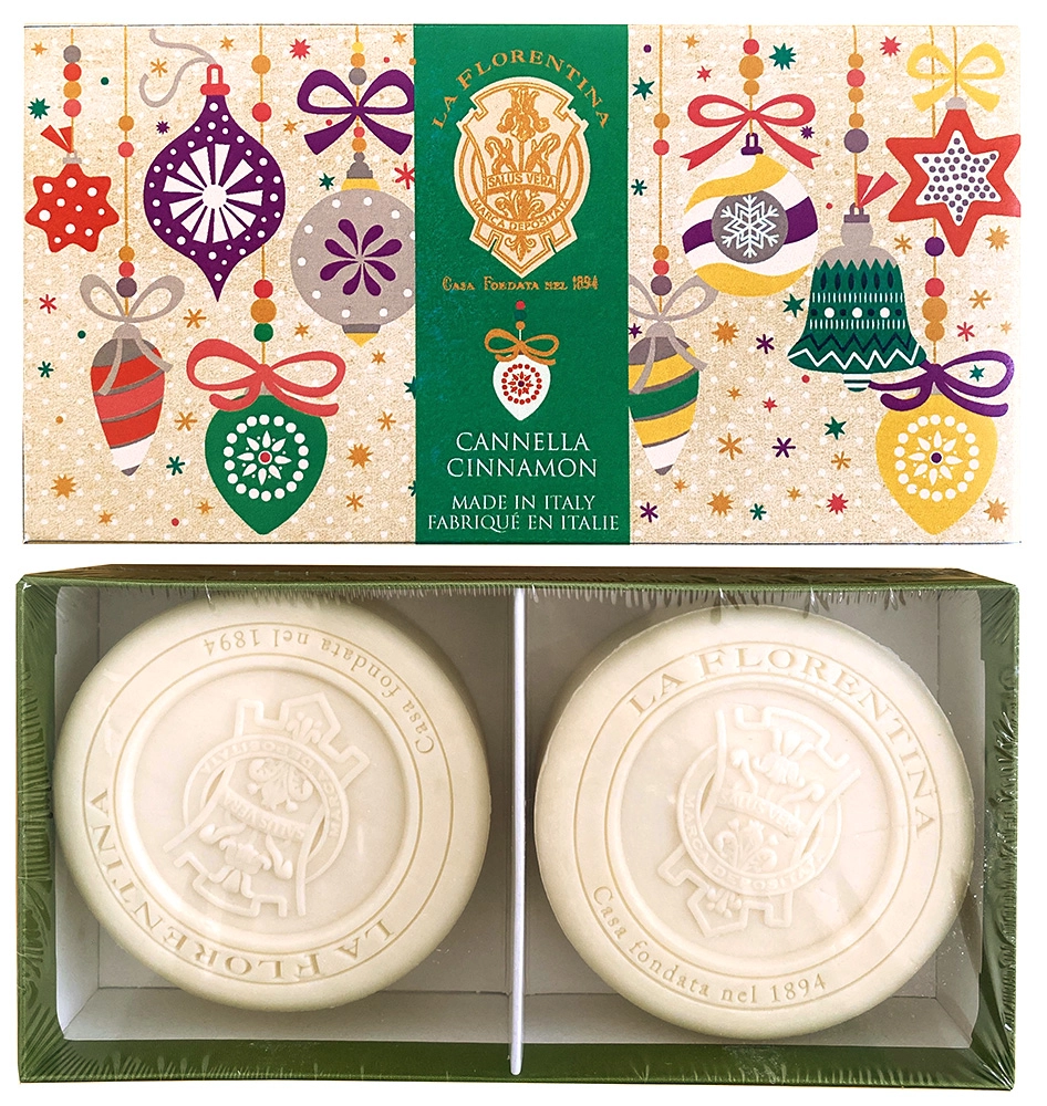 La Florentina Мыло туалетное набор, мыло твердое, 115 г, 2 шт, пряная корица фото