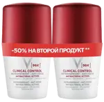 Vichy Clinical Control Дезодорант-антиперспирант 96 ч, 50 мл, 2 шт, део-ролик фото