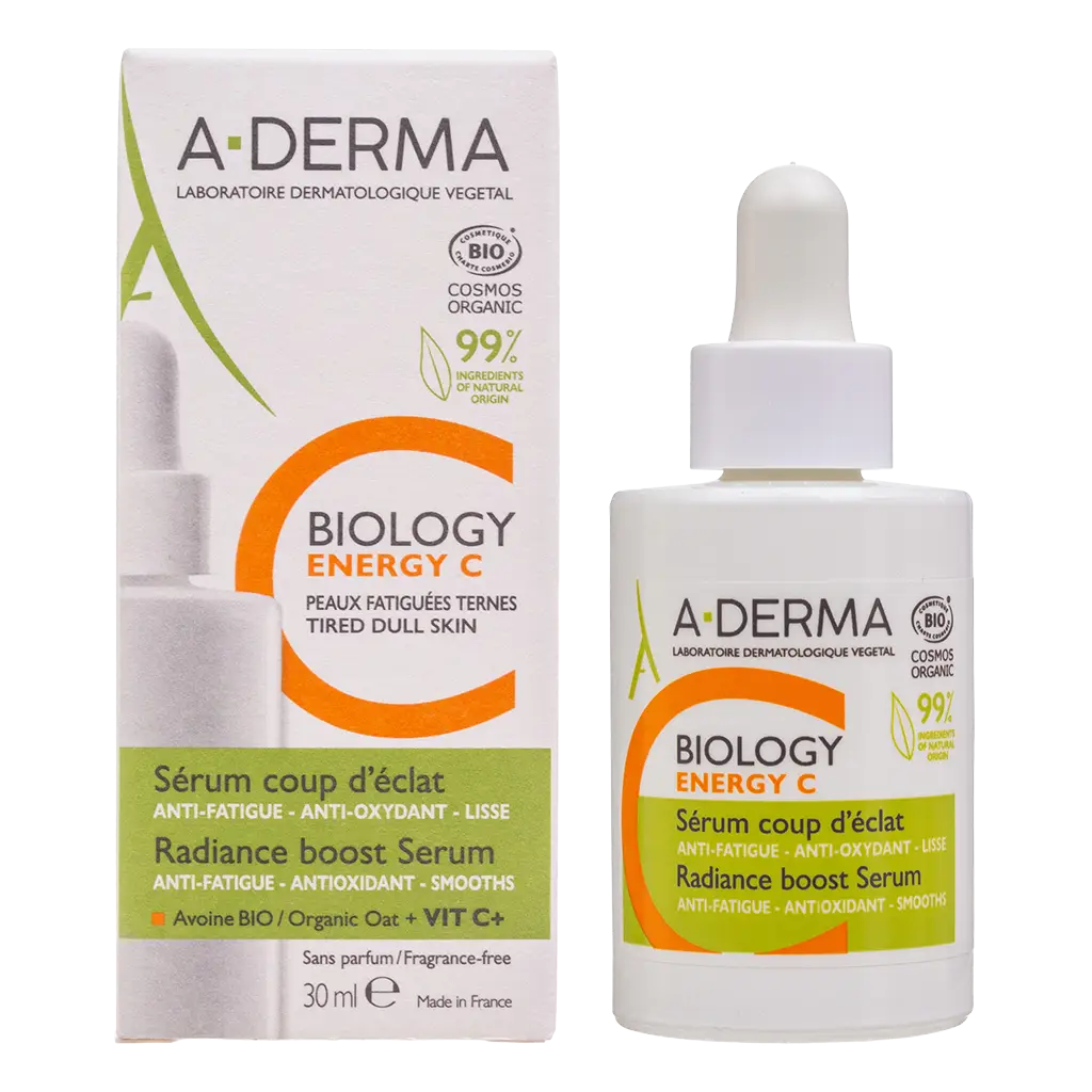 A-Derma Biology Energy C Сыворотка придающая сияние хрупкой коже, сыворотка, 30 мл, 1 шт. фото