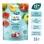 Фрутоняня Фруктовые кусочки без сахара, 53 г, 1 шт, яблоко персик фото 3