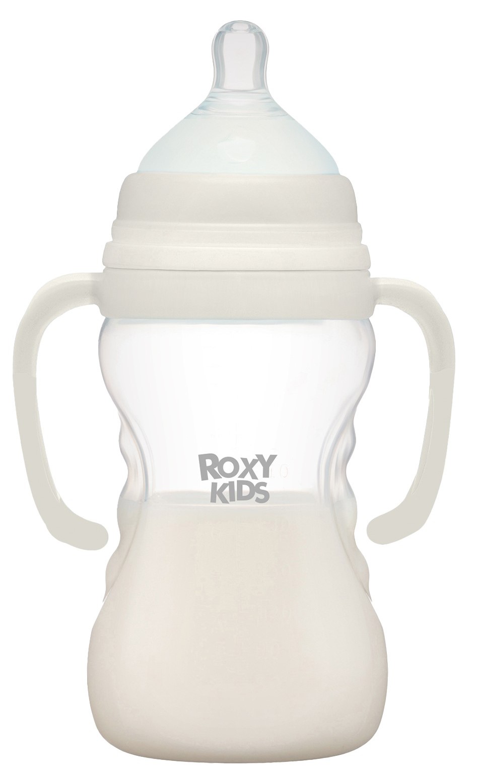 Roxy-kids Бутылочка с антиколиковой соской, 6+ мес, 260 мл, 1 шт, арт. RBTL-003-B фото