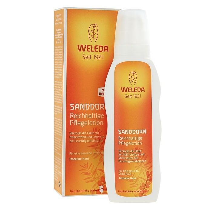 Weleda Молочко для тела облепиховое питающее, молочко для тела, 200 мл, 1 шт. фото