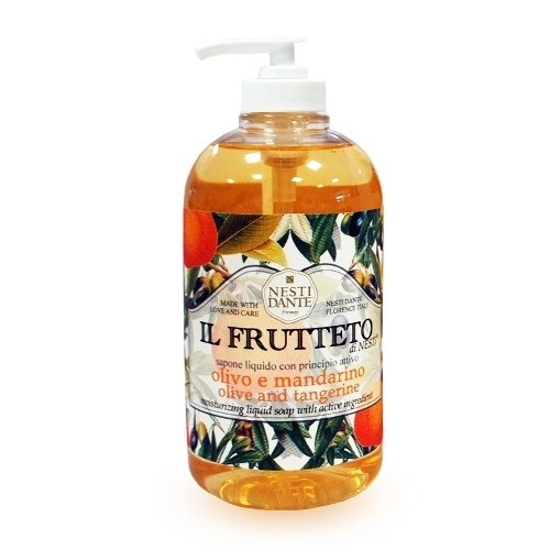 Nesti dante il frutteto Мыло жидкое Оливковое масло и мандарин, мыло, 500 мл, 1 шт. фото