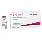 Визкью, 120 мг/мл, раствор для внутриглазного введения, 0.23 мл, 1 шт. фото