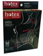 Hotex Майка-корсет корректирующая, 1 шт, черная, универсальная фото