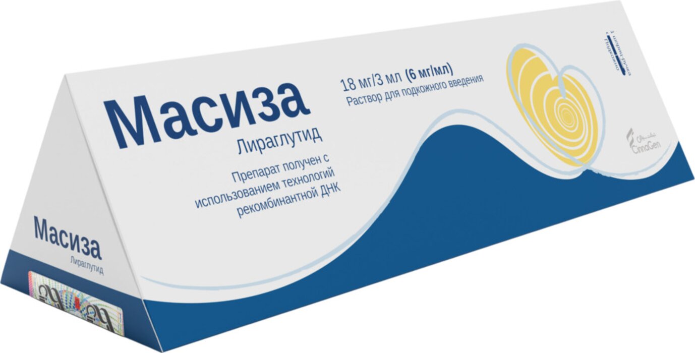 Масиза, 6 мг/мл, раствор для подкожного введения, 3 мл, 1 шт. фото