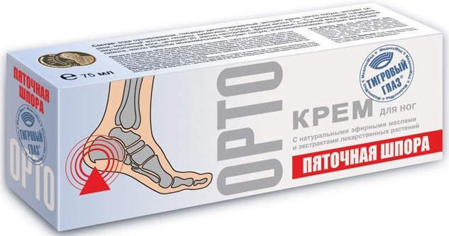 Тигровый глаз Орто Пяточная шпора, крем для ног, 75 мл, 1 шт. фото