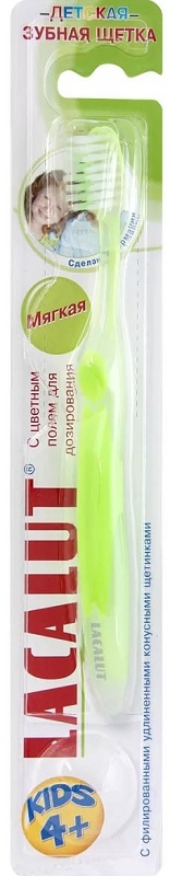 Lacalut Kids Зубная щетка от 4х лет, щетка зубная, 1 шт, мягкая фото