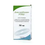 Доксорубицин-РОНЦ, 50 мг, лиофилизат для приготовления раствора для внутрисосудистого и внутрипузырного введения, 1 шт. фото