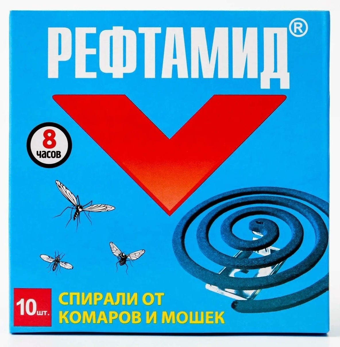 Рефтамид спирали от комаров и мошек, спираль от комаров, 10 шт. фото