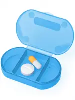 Таблетница Пилюля мини, 1 шт, синего цвета фото 2