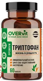 OVERvit Триптофан, капсулы, 60 шт. фото 
