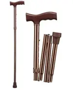 B.Well Трость опорная складная с Т-образной ручкой, 1 шт, арт. WR-412 фото 2