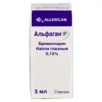 Альфаган Р, 0.15%, капли глазные, 5 мл, 1 шт. фото
